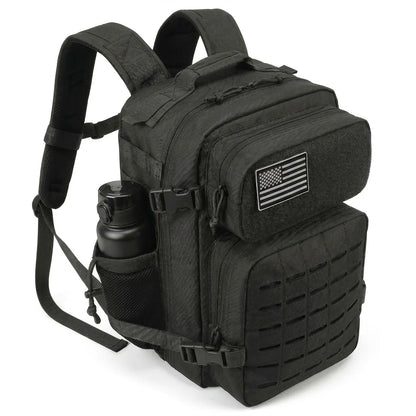 26L Tactical Backpack Men Women MOLLE Outdoor Survival Fitness Hiking Rucksack With Dual Double Cup Holders Camping Travel Daily Use Backpack