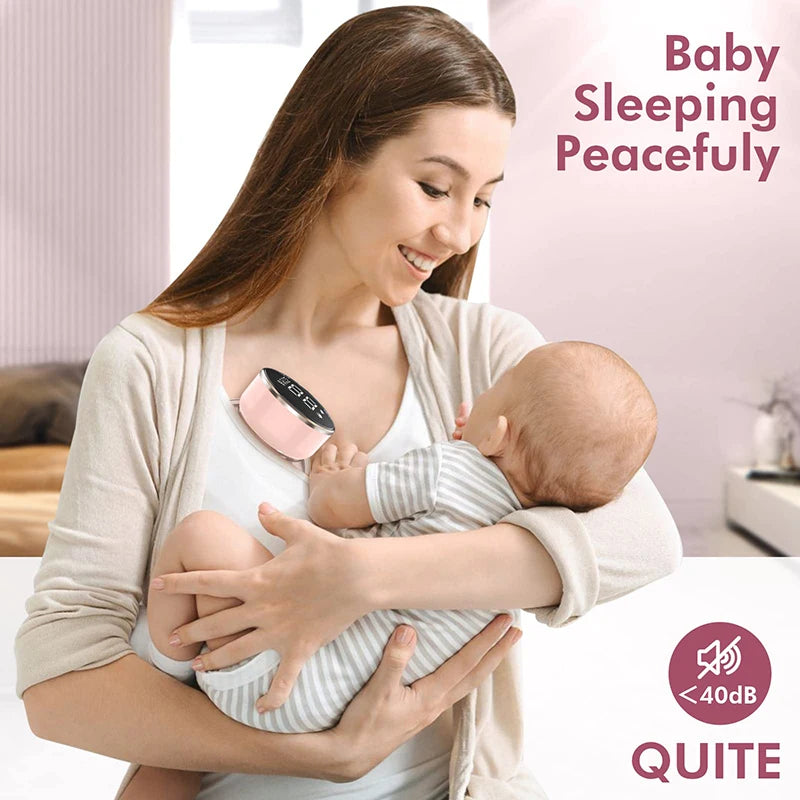 Portable Hands-Free Electric Breast Pump with Prolonged Battery Life and Illuminated Screen
