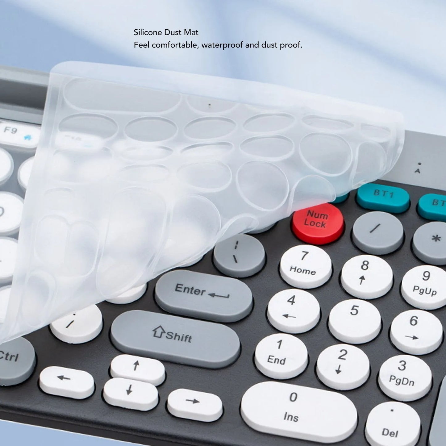 【New】Wireless Keyboard Mouse Set Rechargeable Retro  2.4G Wireless Bluetooth Keyboard Mouse Set Wireless PC Keyboard Mouse Set