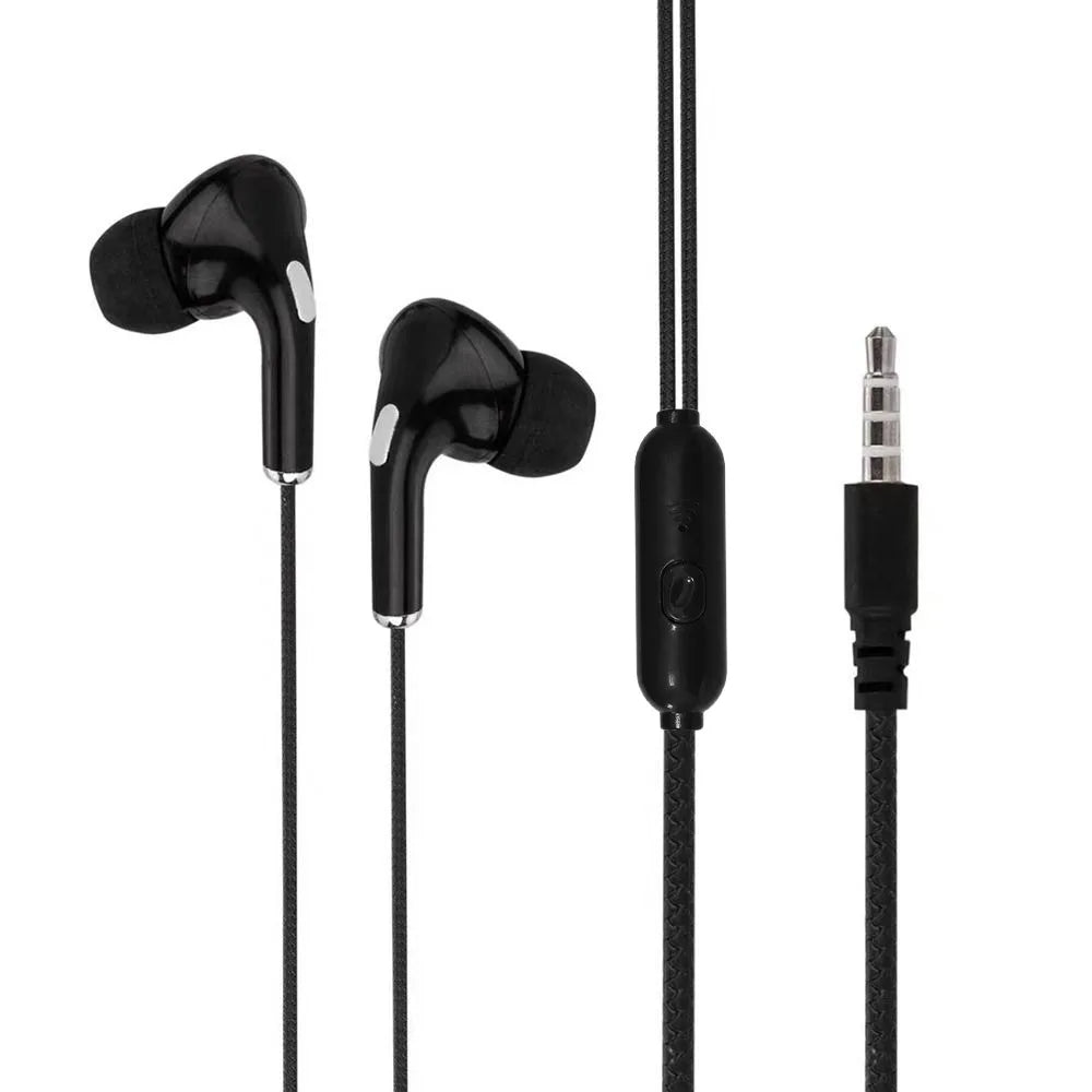 High Definition Wired Earphone 3.5mm In-Ear Control Portable Sport Wired Headset With Mic Wired Headphones For Mobile Phones