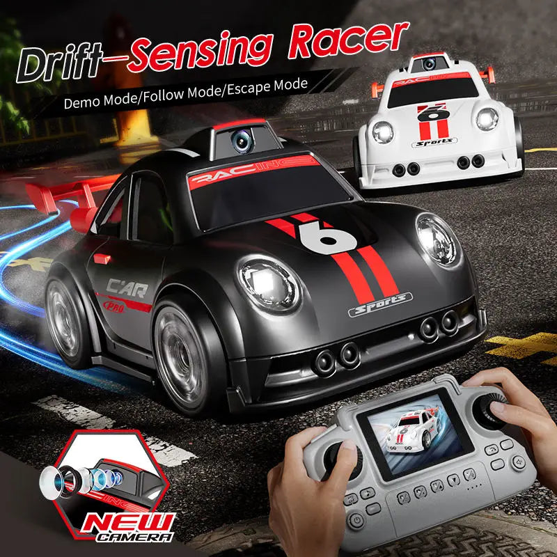 Mini Smart C6 RC Drift Car with Auto Follow/Escape Dual Mode FPV HD Camera Remote Control Toy for Kids Boys Gift Racing Game