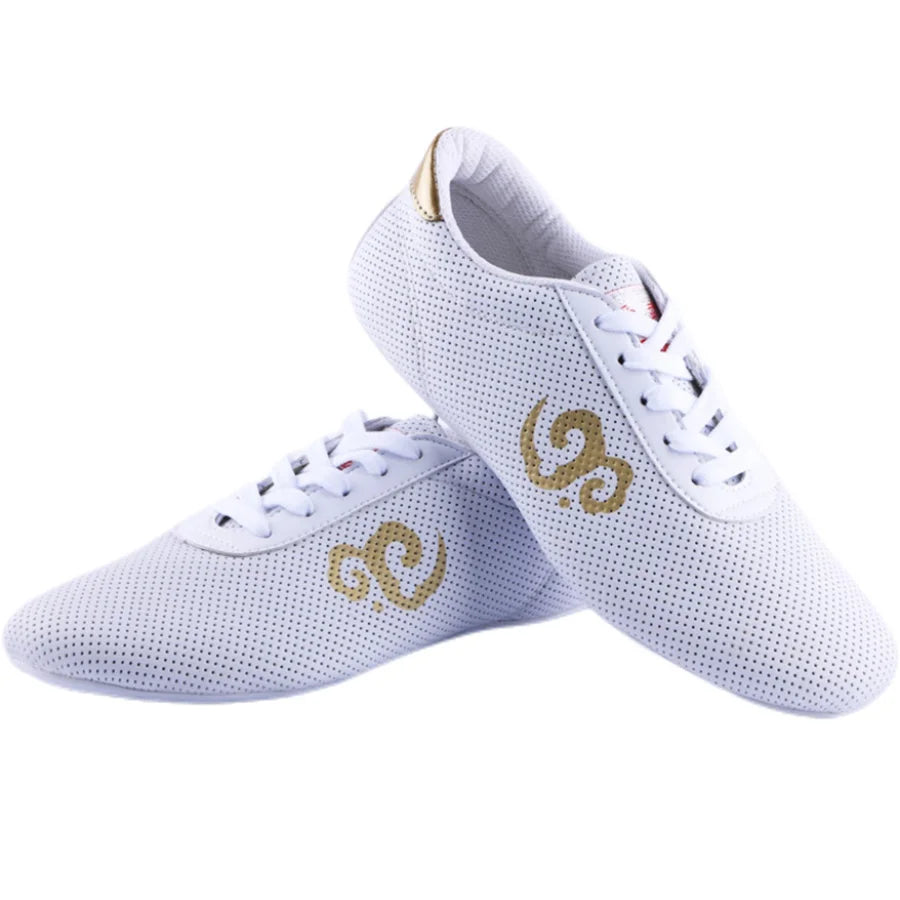New Martial Arts Shoes Unisex Light Weight Men Women Tai Chi Wushu Shoe Soft Sole Leather Traditional Kung Fu Shoes