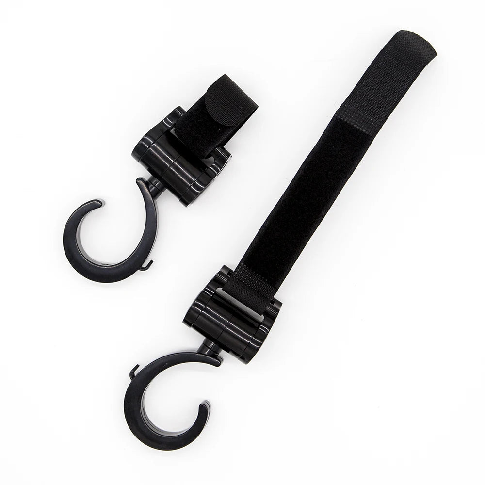 2Pcs Hooks For Baby Stroller Multi Purpose Baby Stroller Accessories Rotate 360 Degree Hook Pram Organizer Bag Hanger New