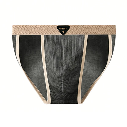 4pcs/set Men's Cotton Briefs Fashionable U Convex Pouch Underwear Soft Breathable Mid Rise Triangle Panties Plus Size L-4XL