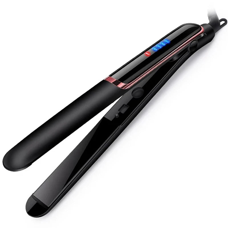 Professional Hair Straightener Ceramic Fast Heat-Up Negative Ion Electric Hair Flat Iron Lcd Display Hair Straightener