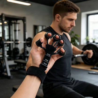 Hand Finger Flexibility Training Gear Portable Five-Prong Wrist Grip Exerciser for Daily Strength Workout