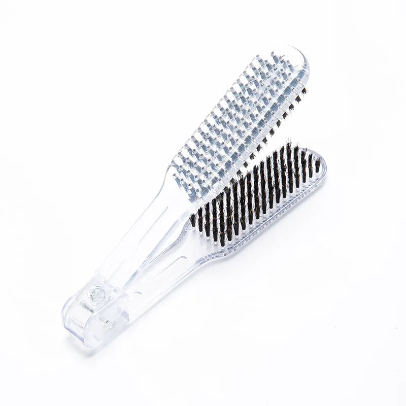 Salon Straightener, Anti-Static Double-Sided Brush and Comb, Suitable for Thick and Rough Hair, Suitable for Straight Hair