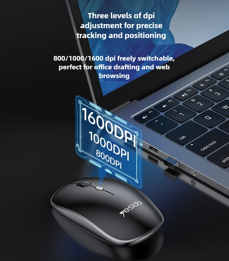Wireless Keyboard and Mouse Set for Desktop Laptop Silent Business Keyboard Mouse Combo
