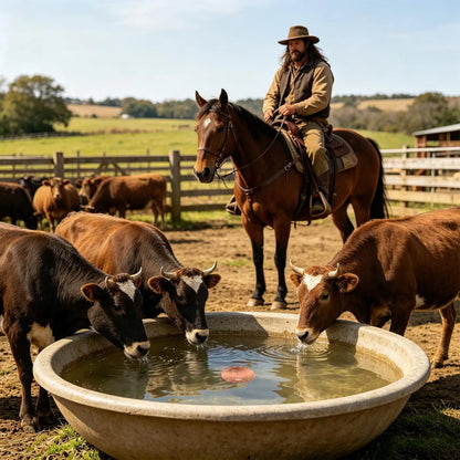 Horse drinking trough cleaner livestock drinking trough bird bathtub dual-use Animal Purification Disc 4 Inches Copper Purifier