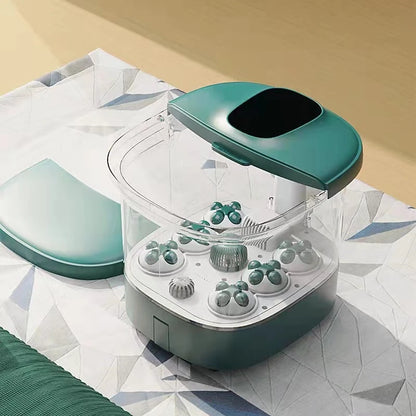 110V Electric Foot Spa Bath Heated Water Automatic Massage Foot Tub For Ankle Calf Stress Relief Foot Soaking Equipment