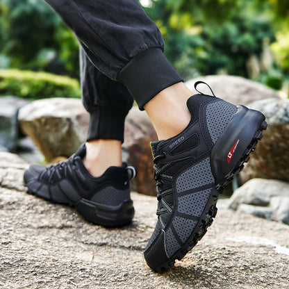 Men's Hiking Shoes All-terrain Outdoor Sports Shoes Breathable Mesh Non-slip Wear-resistant Hiking Shoes Outdoor Cycling Shoes