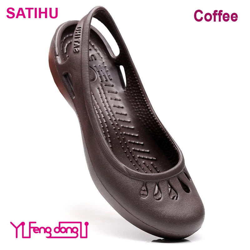 Ultra-light Women's Clogs: Breathable Soft Elastic Waterproof Non-slip Easy To Clean Versatile And Stylish For Commuting Work