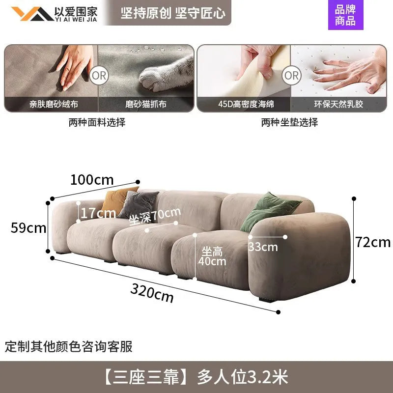 Comfortable Lounge Divano Soggiorno Di Lusso Luxury Furniture  Modern Living Room Sofas Minimalist Sectional Puff Corner Sofa