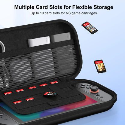 Portable Game controller Storage Bag for Nintnedo Switch 2 Hard Carrying Case Shockproof PU Cover for Switch 2 Game Console