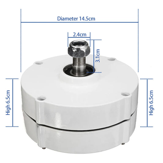 CE Low Noise Low Speed 5KW 8KW 10KW DC Electric Motor Output 3Phase AC Permanent Magnet Generator With Motor Set DIY