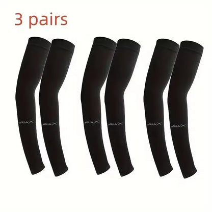 3Pairs Breathable Sun Protection Sleeves UV Protective Gear for Outdoor Adventures Sports And Driving