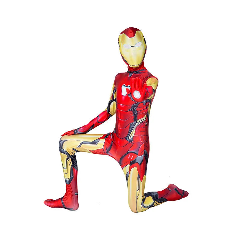 Spiderman Zentai Costume Anime Superhero Miles Morales Spider Man Cosplay Costume Bodysuit Halloween Costume for Kids Boy Adult
