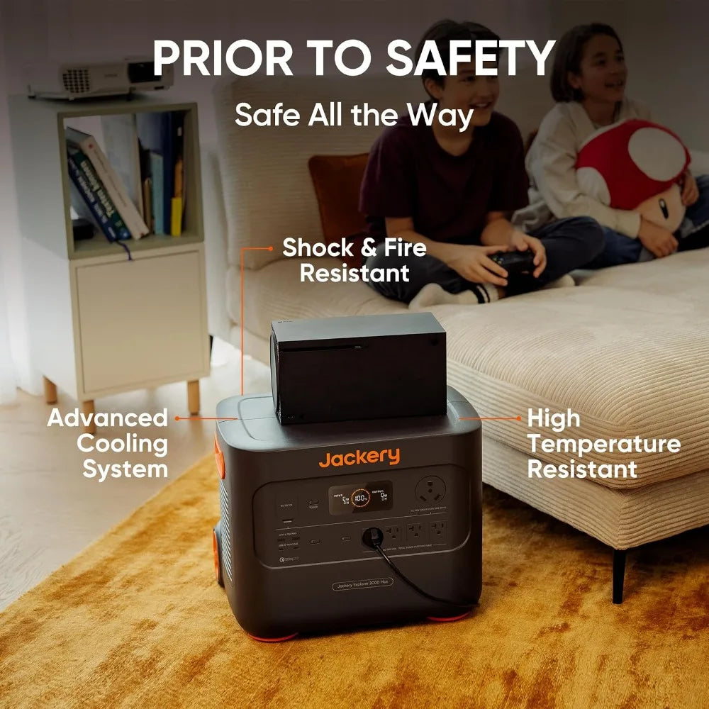 Portable Power Station Explorer 2000 Plus, 2042Wh Solar Generator, Compatible with Solar Panel for Outdoor RV, Custom