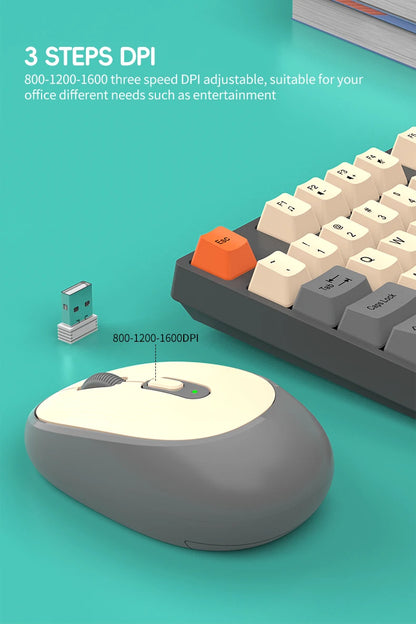 Shipadoo Gaming Wireless Keyboard and Mouse Combo Set,Computer Wireless Laptop Desktop Office Accessories Free Wireless Mouse