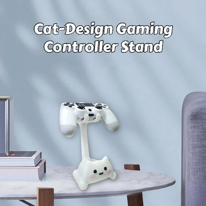 A cute cat-shaped game stand, compatible with PS5/PS4/Xbox/Switch, made of plastic and not easy to break