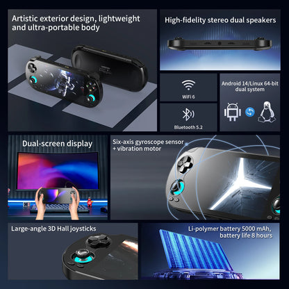 Anbernic RG VITA & RG VITA Pro 64 Bit Handheld Game Console Android Large-angle 3D Hall Joystick 5000 mAh Video Game Player