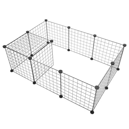 Pet Playpen Small Animal Cage Indoor Portable Metal Wire Yard Fence for Animals Guinea Pigs Rabbits Kennel Crate Fence Tent