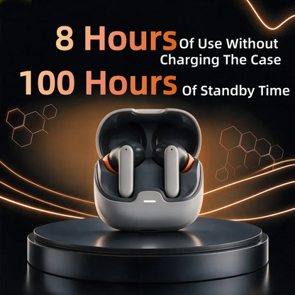 TWS Wireless Earbuds BT 5.4 Low Latency Game Earphones Microphone Noise Reduction Fast Charging Game Mode Listen Music Headset Black/Gray