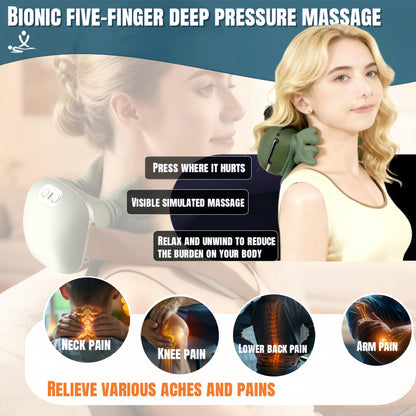 Neck Massager 2025  Electric Shoulder & Cervical Massage Deep Tissue Body Massager Almost Real Person Massager