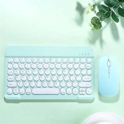 Spanish/English Keyboard Ultra Thin Wireless Keyboard Mouse for iPad Pro for Xiaomi Samsung Keyboard Bluetooth 10 inch