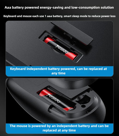 Wireless keyboard and mouse set, mechanical touch keyboard and mouse universal set, desktop computer laptop e-sports specific
