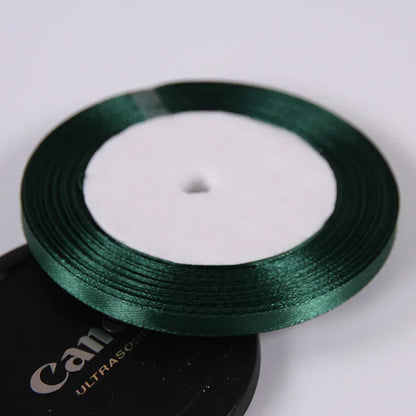 22 Meters/Roll 6mm Silk Satin Ribbons Christmas Halloween Birthday Party Gift Wrapping Ribbons DIY Handmade Crafts Material