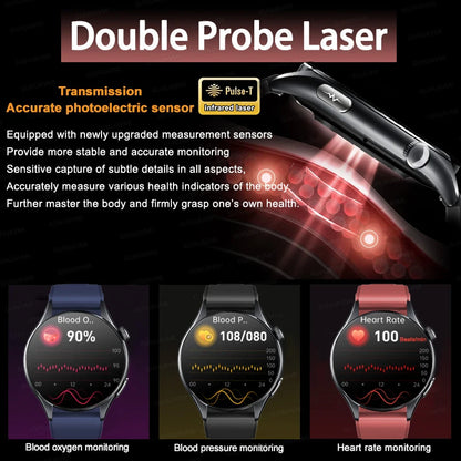 2026 New Smart Watch NFC ECG+PPG Blood oxygen Uric Acid Blood Pressure Sapphire Smartwatch Men For Android iOS Smart watch men