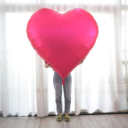 60Inch Love Heart Foil Balloon for Propose Parties Decoration Oversize Balloon Love Balloon for Valentine's Day Wedding Decor
