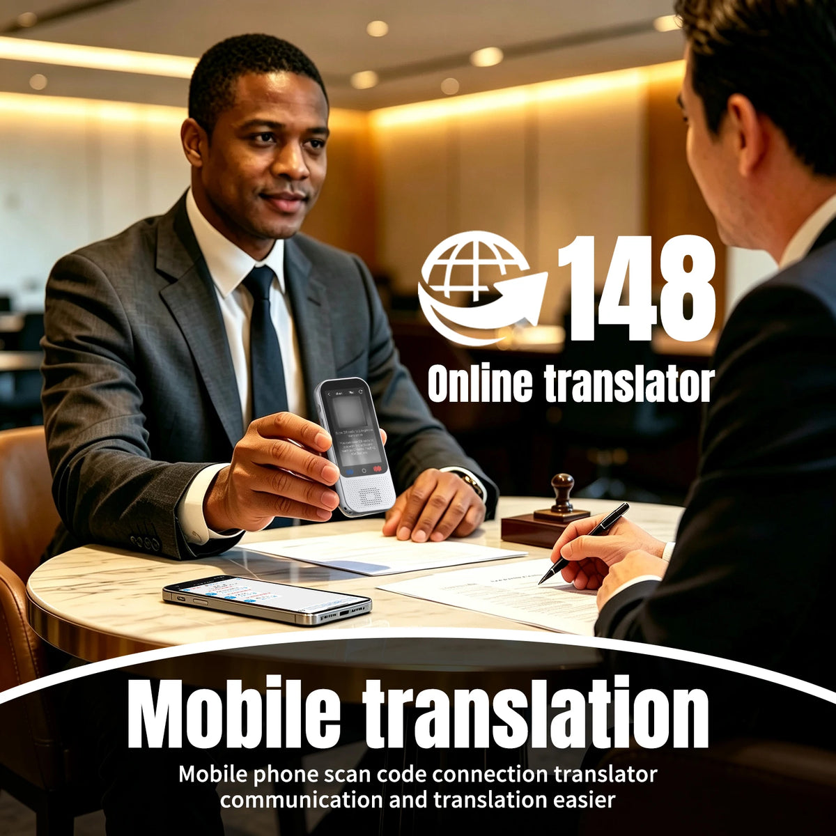 Language Translator Device Support 138 Languages Translation Device AI Translator with ChatGPT Offline Photo Voice Translator