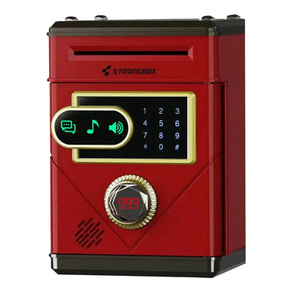 Electronic Touch Screen Piggy Bank Safety Password Mini Intelligent Music Counting Money Coin Bank ATM Banks Toys For Kids Gift