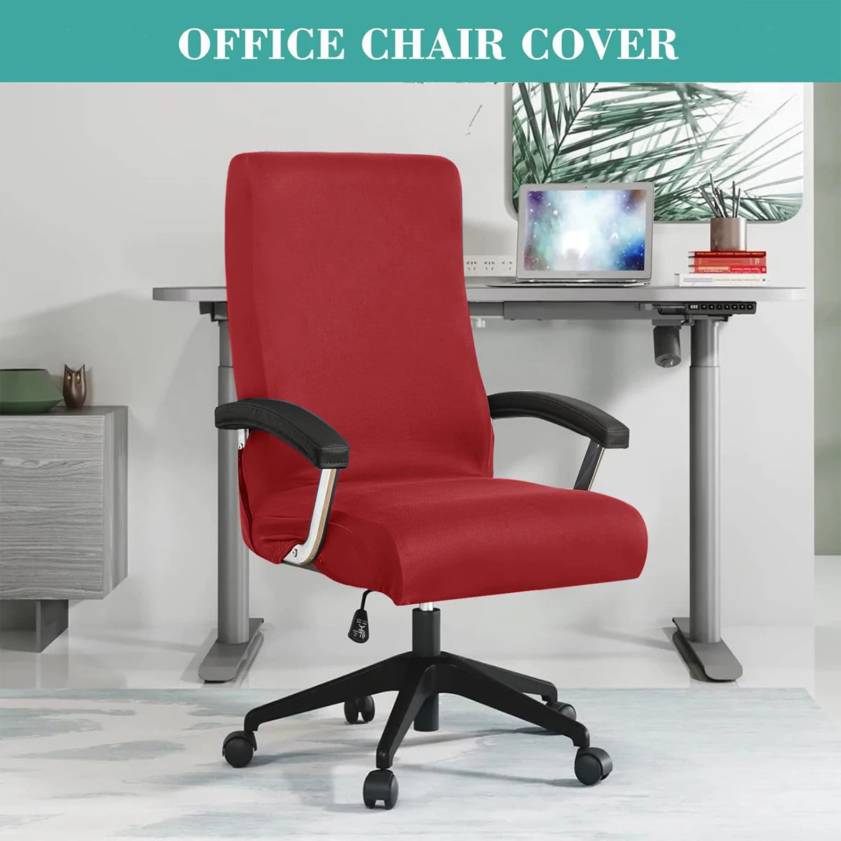Stretch Spandex Office  Chair Covers Anti-dirty Computer Seat Chair Cover Removable Slipcovers