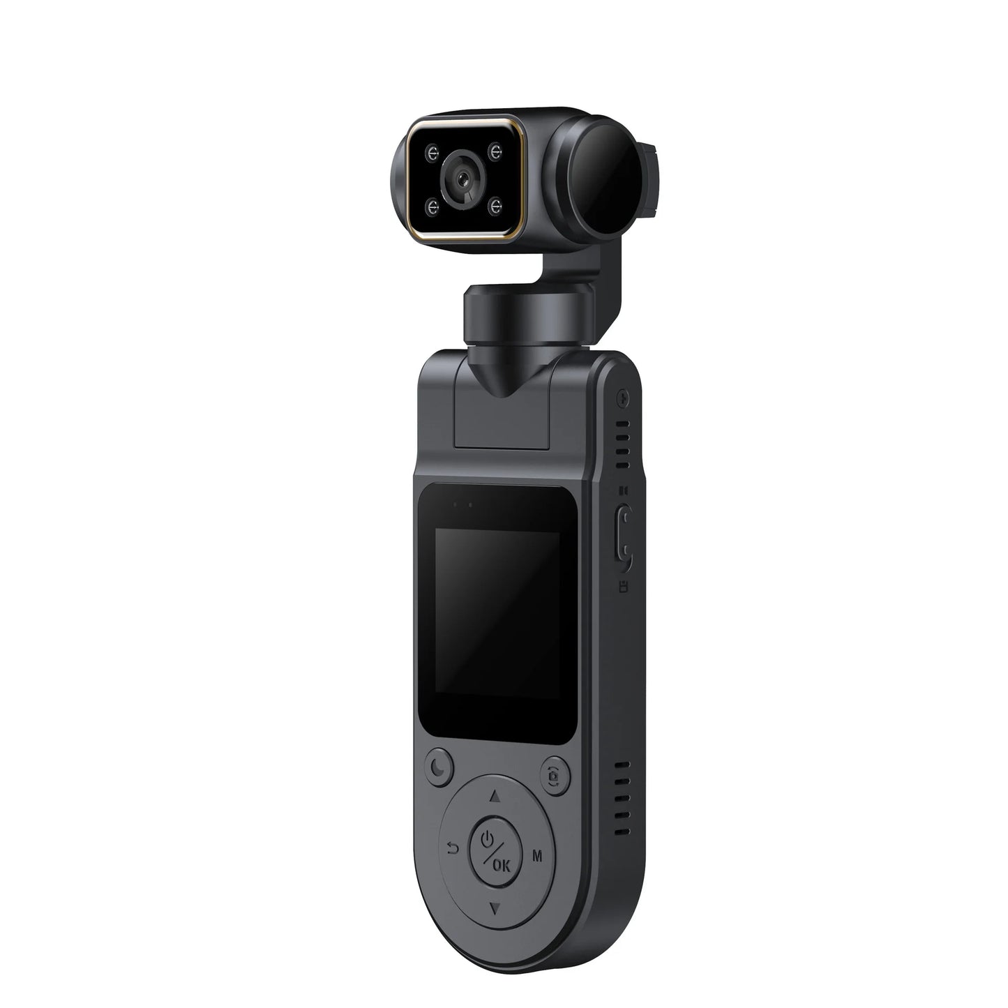 4K Handheld Pocket Camera Rotatable Mini Body Cam HD Night Vision LCD Screen For Youtube Outdoor Travel Sports Vlog Recording
