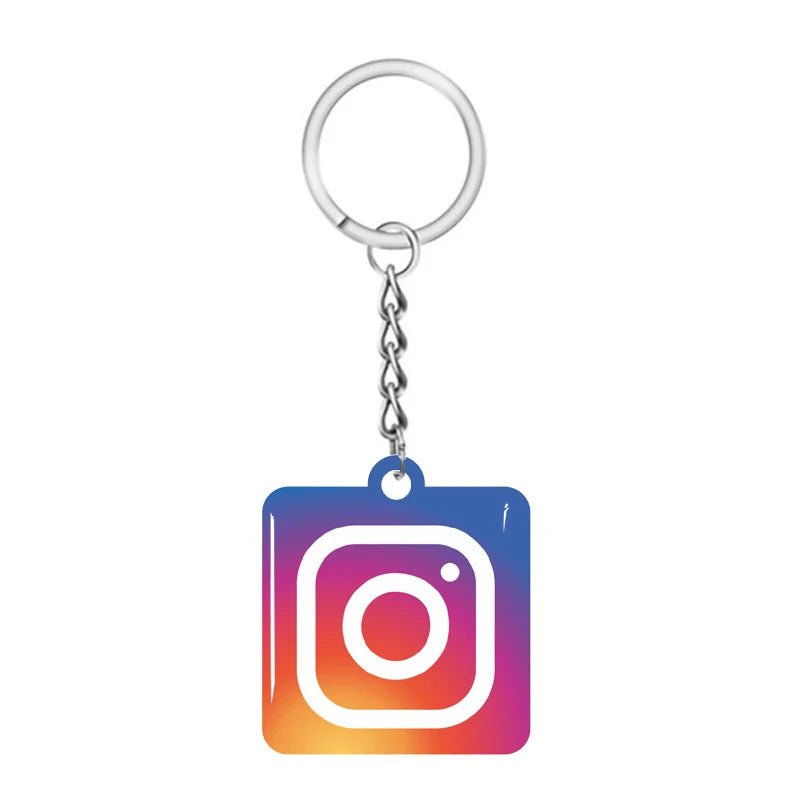 NFC Smart Epoxy Keychain for Google Instagram WhatsApp Facebook Snapchat Review Tap Keychain for Instant Customer Feedback