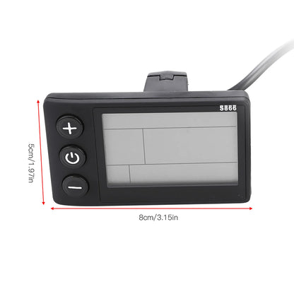 Electric Bike Controller 24V‑48V 13A Brushless Controller with LCD Display Panel E-scooter Meter Control for 22.5mm Handlebar