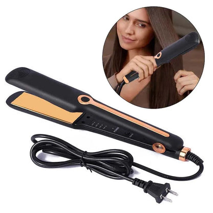 Negative Ion Hair Straightener Curling Iron Ceramic Flat Iron Negative Ion Wide Plate Temperature Adjustable Hair Straig