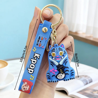 Kpop Rumi Keychain Kpop Group Rumi Mira Zoey Anime Character Keychains Backpack Pendant Charms Keyring Party Favor Gifts