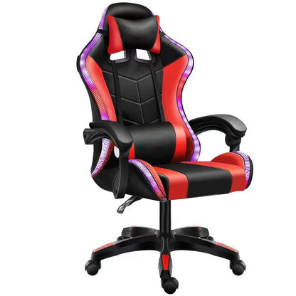 Luxury Executive Pink RGB Gaming Chair Sillas With LED Light Ergonomic Computer PC Gamer Racing Massage Chair for Girls