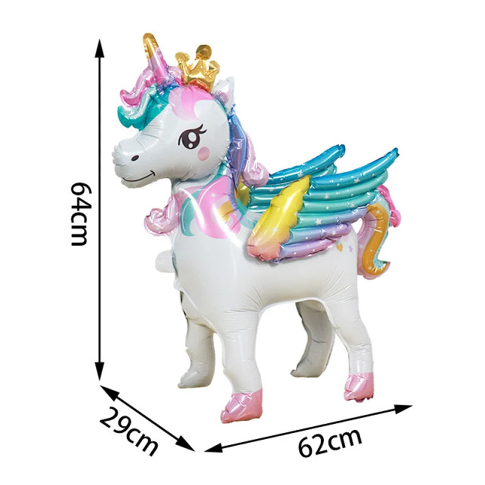 Rainbow Unicorn Balloon Unicorn Party Decor Supplies Unicorn Birthday Party Decoration Baby Shower Kids Girls Birthday Decor