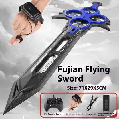 73cm Dual Control Control Flying Drone For Kids Rc Hand Sensing Remote Control Airplane Toy With Led Lights Easy To Fly Indoor