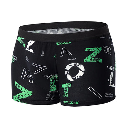 4/5/6/10 Piece Pack Men's Fashion Printed Pants with Various Combinations Plus Size Sports Comfortable Adolescent Boxer Pants