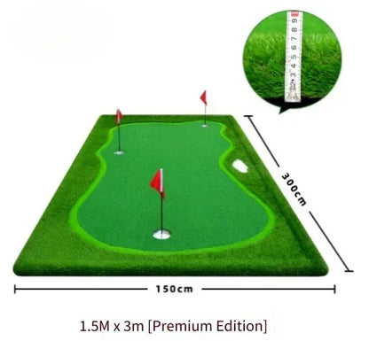 Golf Putting Greens Thickened Practice Mat Indoor Use Artificial Greens Putting Drills Large Golf Practice Mat Golf Simulators