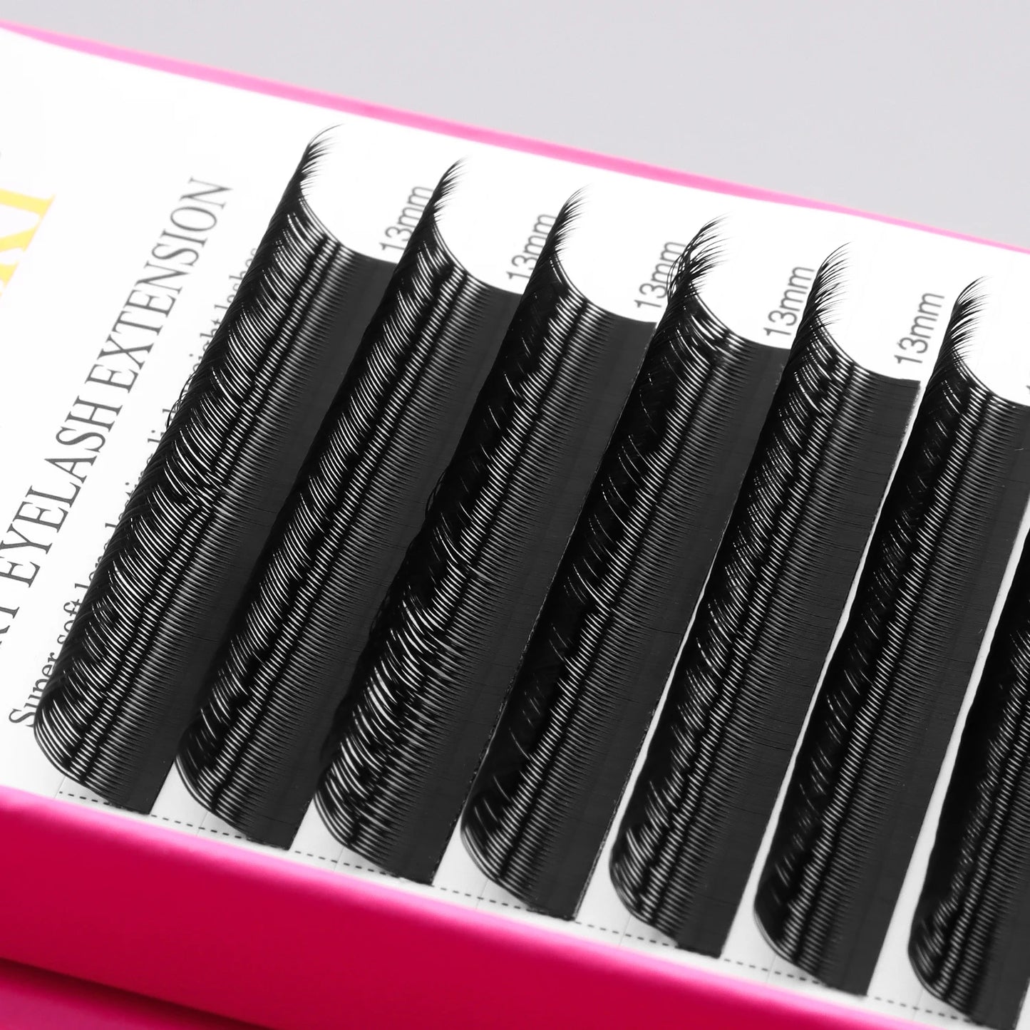 XIUSUZAKI U Shaped YY Eyelashes Extensions Matte Black Natural Double Tips U Shape 2D YY Lashes Premade Fans Volume False Lashes