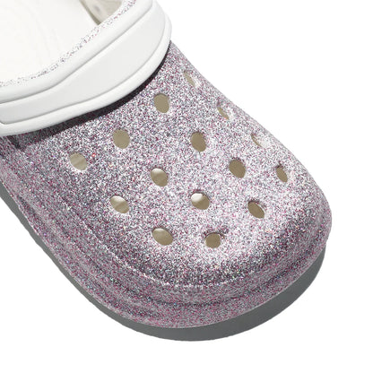 Kid's Glitter Clog and Mules, Lightweight EVA Garden Shoes, Non-Slip Sandals, Breathable Slip-On Shoes for Indoor Outdoor 168