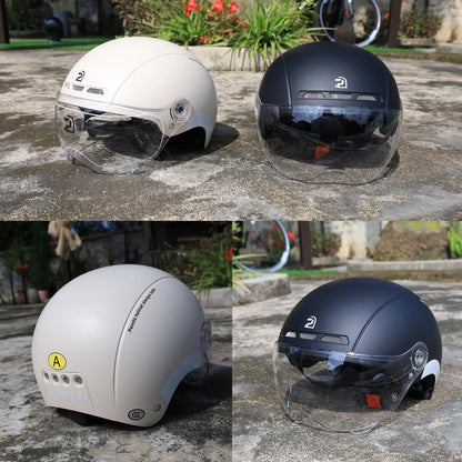 PEMILA Cycling Helmet With Goggles Lens Bicycle Helmet MTB Road Bike Reflective Sticker E-Bike Motorcycle Men Women Bike Helmet