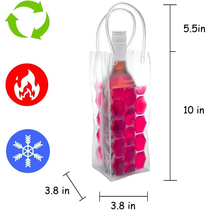 Wine Ice Bag Holder Champagne Beer Cooler Whisky Can Drink Cooler Gel Cooling Chiller Bar Accessories BTBD01